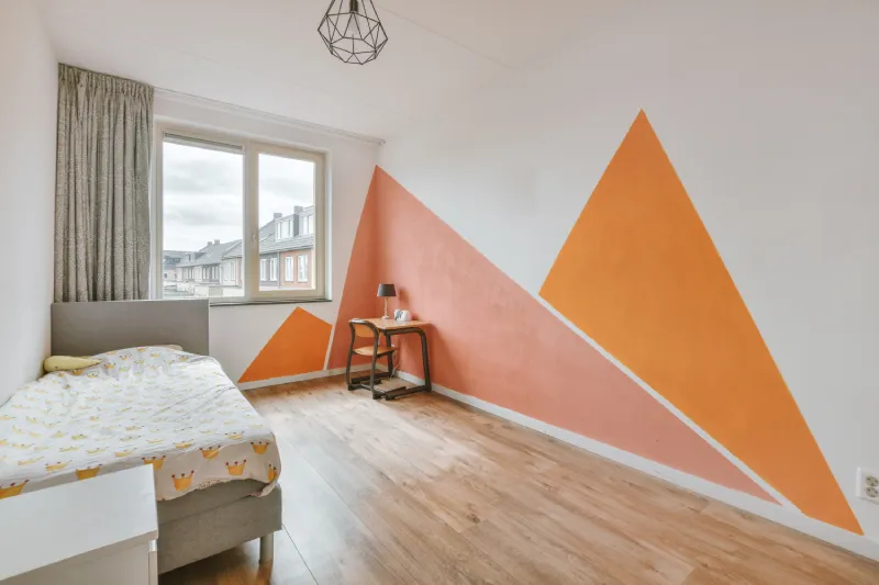 Interior painting services in progress